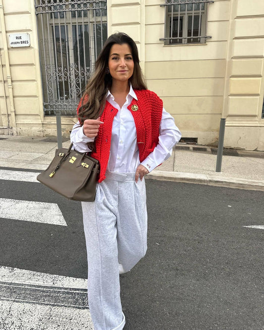 Lotte - Maglione corto casual lavorato a maglia