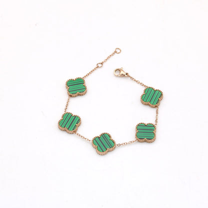 Marie-Louise - Bracciale esclusivo con trifoglio dorato