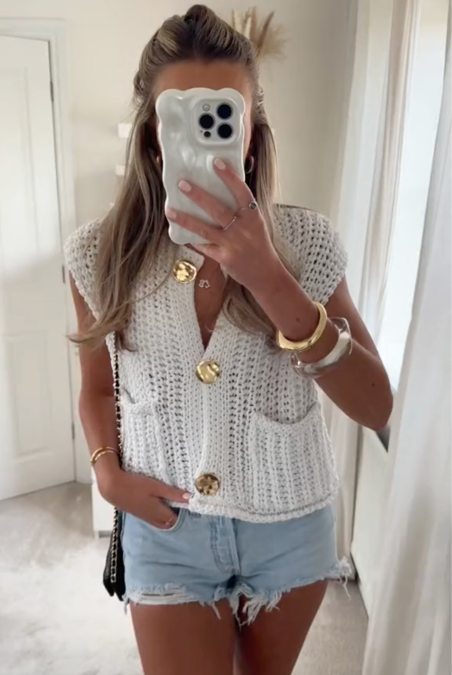 Lotte - Maglione corto casual lavorato a maglia