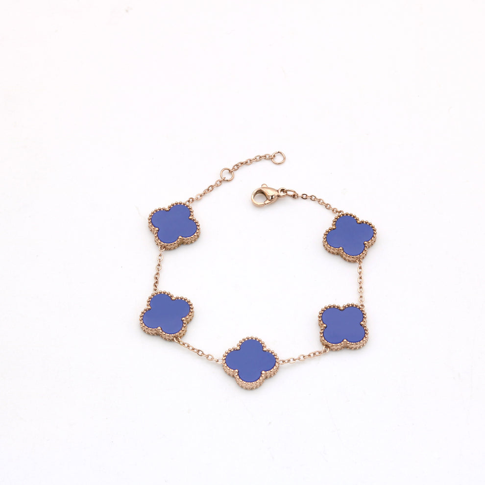 Marie-Louise - Bracciale esclusivo con trifoglio dorato