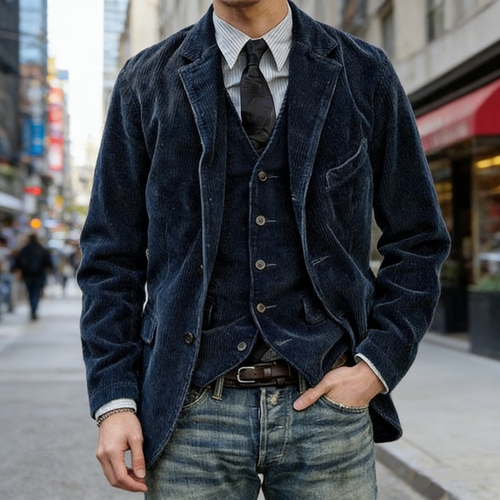 Emilio™ | Giacca Sartoriale in Velluto a Coste