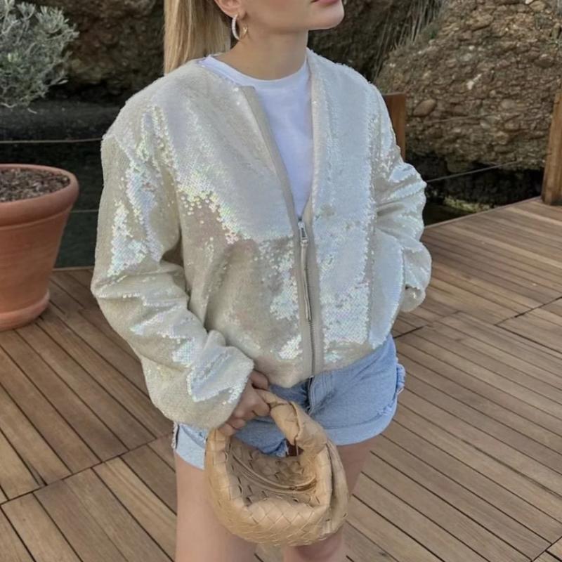 Zara - Bomber con paillettes