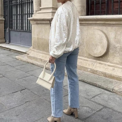 Zara - Bomber con paillettes